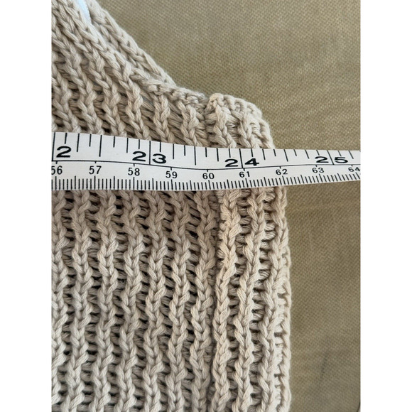 Coldwater Creek NWT Women's 3X Open-Front Sleeveless Cardigan Sweater Vest Beige - Picture 12 of 13